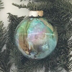 Modern Hand Painted Shatterproof Ornament